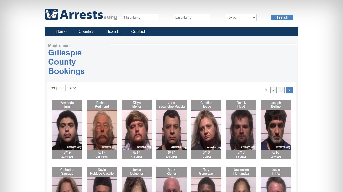 Gillespie County Arrests and Inmate Search